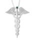 Caduceus Necklace,HEALED And BLESSED