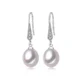 Vintage Luminous Droplets White Pearl Hook Earrings