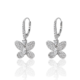 Sparkly Dangle Butterfly Earrings