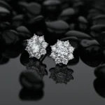 Flower Cluster Stud Earrings