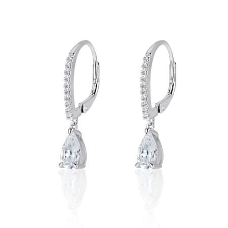Sparkly Teardrop Dangling Earrings